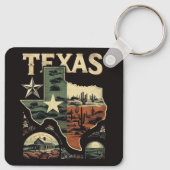 Retro Texas Sleutelhanger (Achterkant)