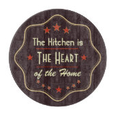 Retro Text Kitchen Quote Snijplank (Voorkant)