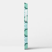 Retro textielgaren couching, grafische puls. Case-Mate iPhone case (Achterkant / Links)