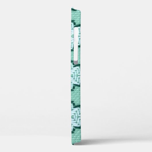 Retro textielgaren couching, grafische puls. Case-Mate iPhone case (Achterkant / Links)