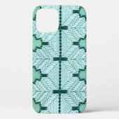 Retro textielgaren couching, grafische puls. Case-Mate iPhone case (Achterkant)