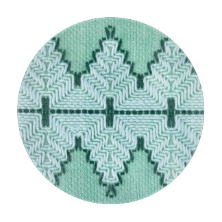 Retro textielgaren couching, grafische puls. snijplank
