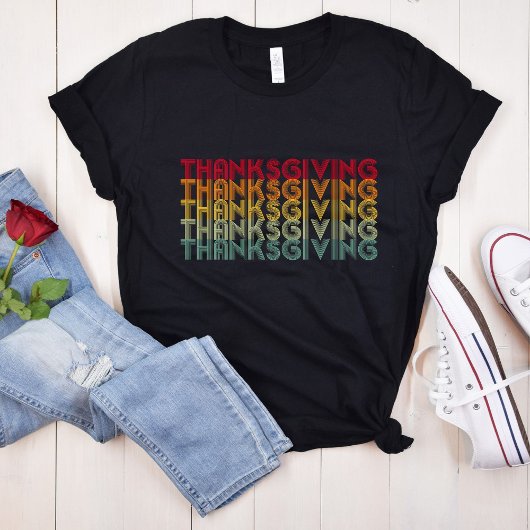 Retro Thanksgiving 70s T-shirt