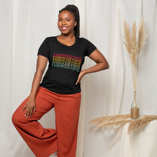 Retro Thanksgiving 70s T-shirt