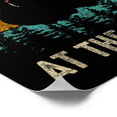 Retro Thanksgiving Coolest Turkey At Table Boys Ki Poster (Hoek)