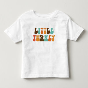 Retro Thanksgiving Kleine Kalkoen Shirt