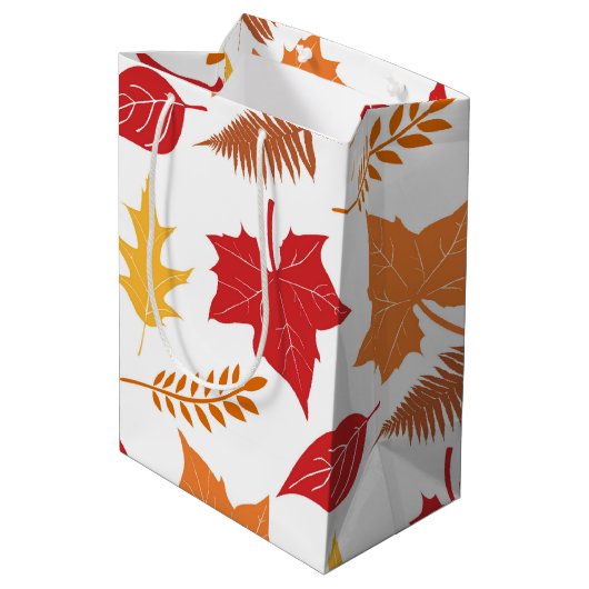 Retro-Thanksgiving Medium Cadeauzakje (Achterkant Gekanteld)