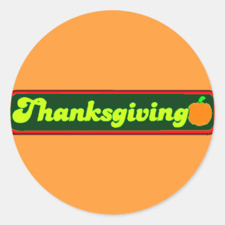 Retro Thanksgiving sticker