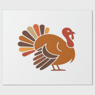 Retro Thanksgiving Turkey � Oogst Design Cl Cadeaupapier