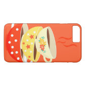 Retro thee  theekbekers Case-Mate iPhone case (Achterkant (Horizontaal))