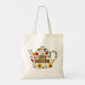 Retro theepot leven's prachtige ontwerp tote bag (Achterkant)