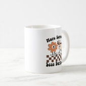 Retro thema "Meer Espresso Minder Depresso" Mok (Voorkant rechts)