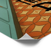 Retro This Kitchen is for Dancing Poster (Hoek)