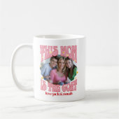 Retro This Mom is the Goat Photo Mug (Gauche)