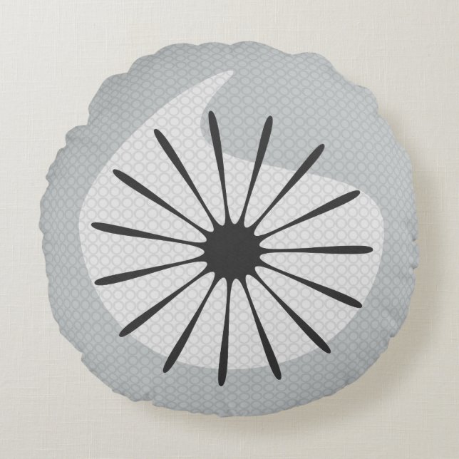 Retro Throw Cushions Rond Kussen (Voorkant)