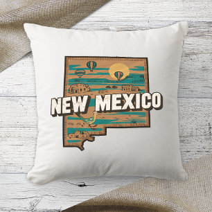 Retro thuiskleur New Mexico Kussen