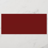 Retro Ticket Stub Bruiloft Menu (Achterkant)