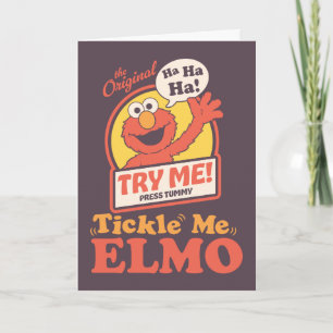Retro Tickle Me Elmo Verjaardags Golven Kaart