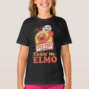 Retro Tickle Me Elmo Zwaaiende Grafiek T-shirt