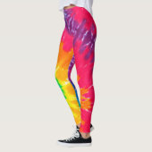 Retro Tie Dye Abstract Leggings (Links)