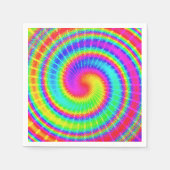 Retro Tie Dye Hippie Psychedelic Servet (Voorkant)