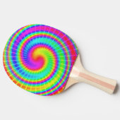 Retro Tie Dye Hippie Psychedelic Tafeltennisbatje (Zijkant)