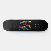 Retro Tie Dye Love Skateboard (Horizontaal)