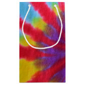 Retro Tie Dye-ontwerp Klein Cadeauzakje (Achterkant)