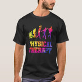 Retro Tie Dye Physical Therapy Evolution  PT Thera T-shirt (Voorkant)