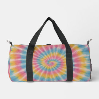 Retro Tie Dye Spiral Duffel Bag Plunjezak