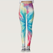 Retro Tie en Dye Leggings (Voorkant)