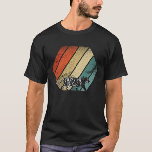 Retro Tijger en schattig dier T-shirt