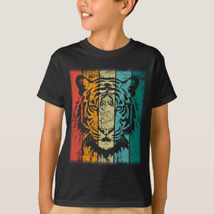Retro Tijger Gezicht T-shirt