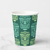 Retro Tiki Beach Party Papieren Bekers (Links)