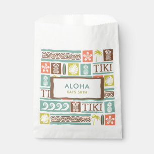 Retro Tiki Feest Aloha Tropische Verjaardag Bedankzakje