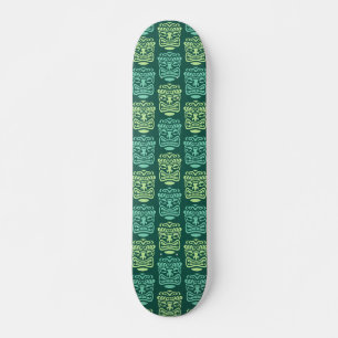 Retro Tiki Masker Patroon Skateboard