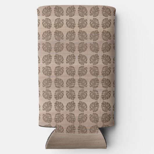 Retro Tiki Palm Leaf Can Cozie (Achterkant)