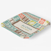 Retro Tiki Party Tropische Aloha Verjaardag Papieren Bordje (Gebogen)