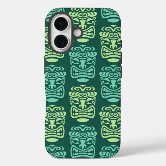 Retro Tiki Strandbarpatroon Case-Mate iPhone Case (Achterkant)