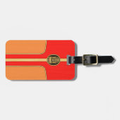 Retro Tiki Surfboard Bagagelabel (Voorkant horizontaal)