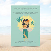 Retro Tiki tropisch strand Bachelorette weekend Kaart