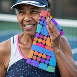 Retro Tiles Personalized | Dink Well Handdoek