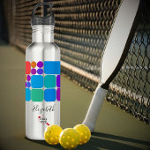 Retro Tiles Personalized  | Dink Well Waterfles