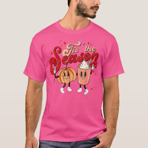 Retro Tis de Herfst van het seizoen Pumpkin Spice  T-shirt