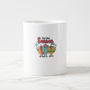 Retro Tis The Season Feest In De VS Familie Extra Grote Beker