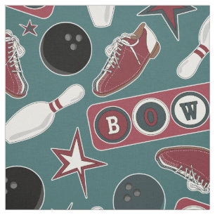 Rétro tissu de bowling