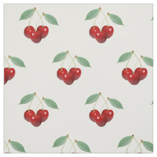 Rétro tissu de cerises