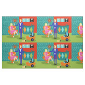 Rétro tissu de couples de Martini (Fat Quarter)