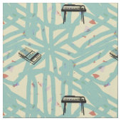 Rétro tissu de graffiti de motif d'enregistreur (Fermer)