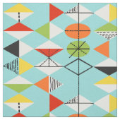 Rétro tissu de motif de harlequin (Échantillon)